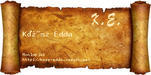Kész Edda névjegykártya
